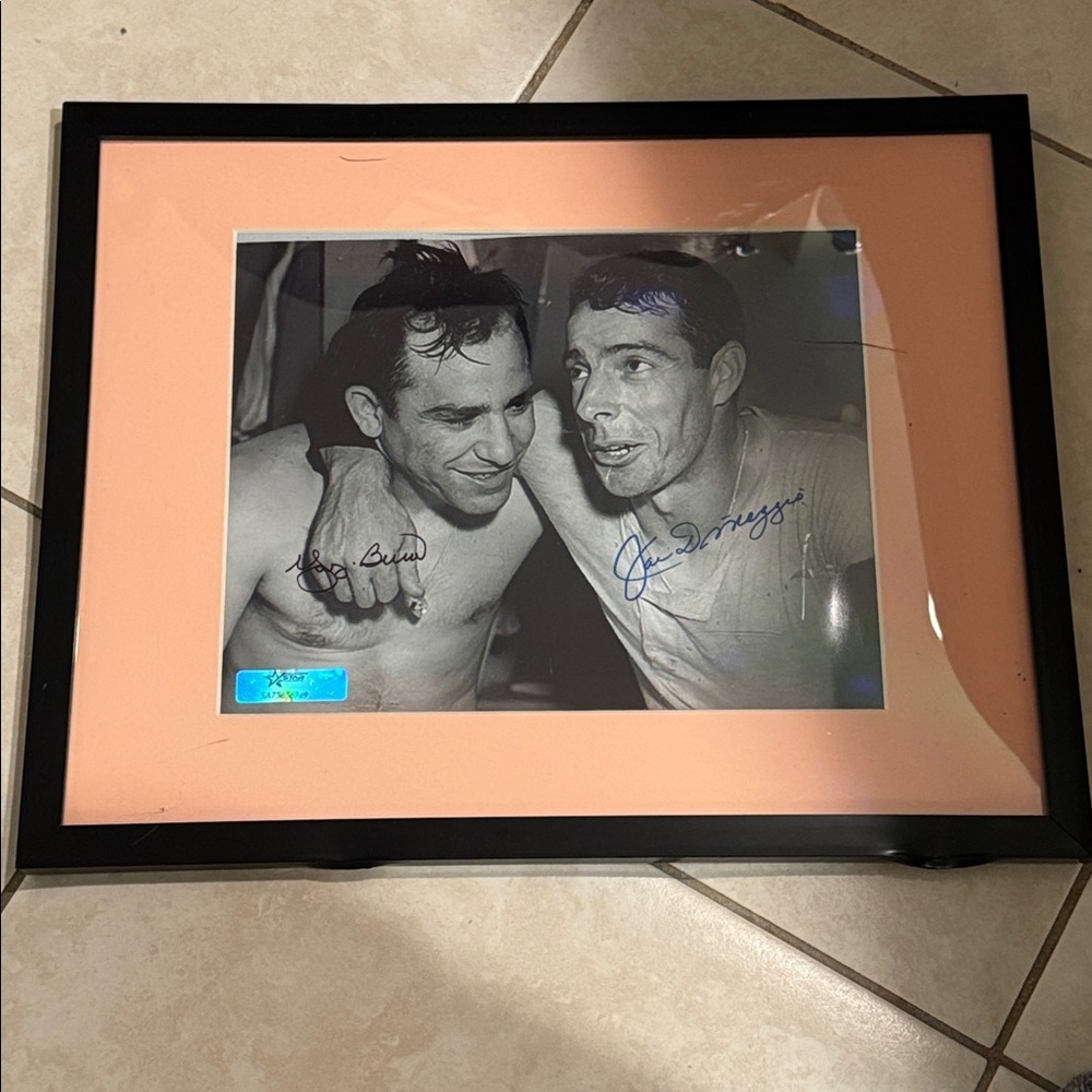 - Joe DiMaggio Yogi Berra Signed Autograph 8…